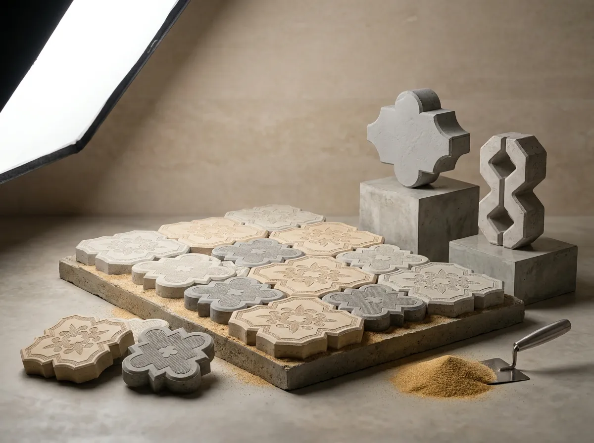 Driveway pavers including Casablanca, Moroccan and Turkish Set styles