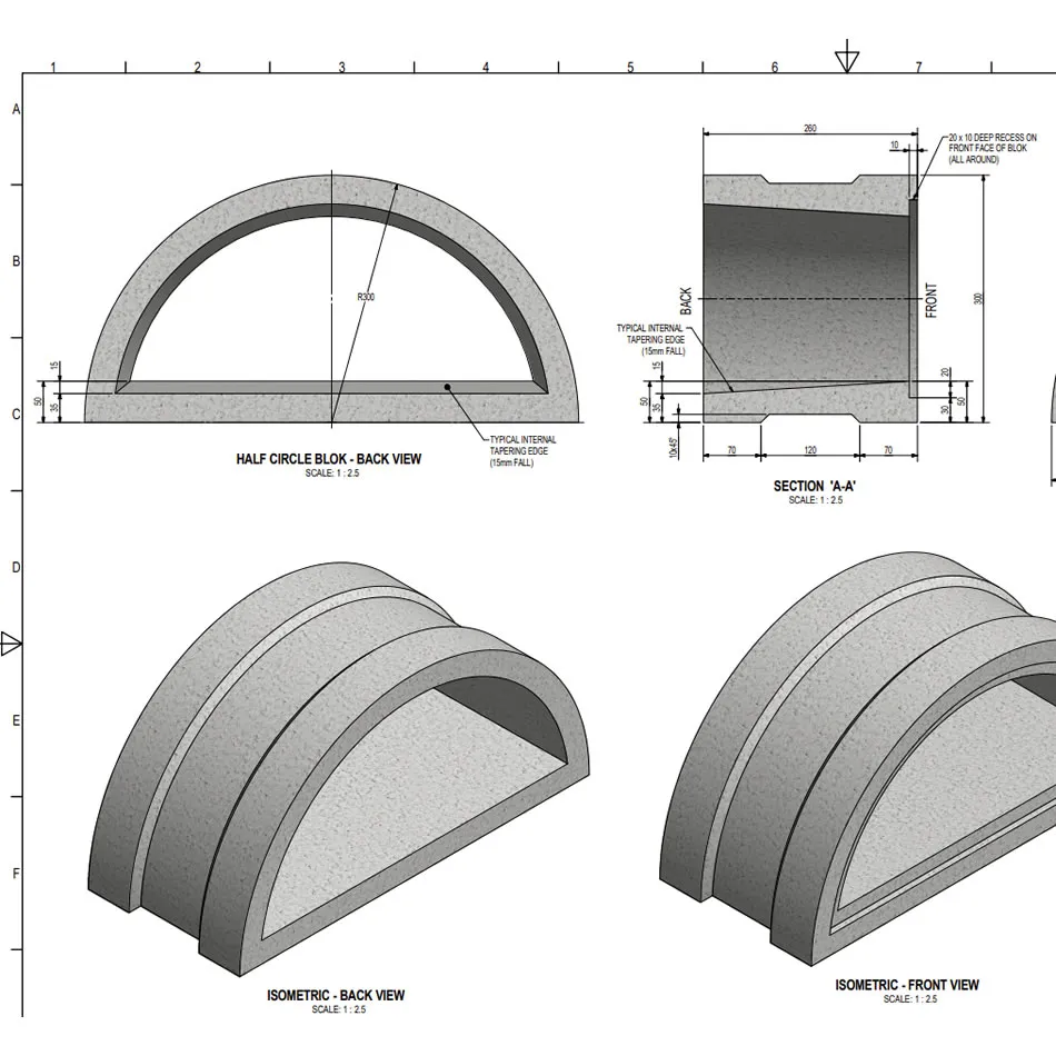 Half Circle BLOK – blueprint