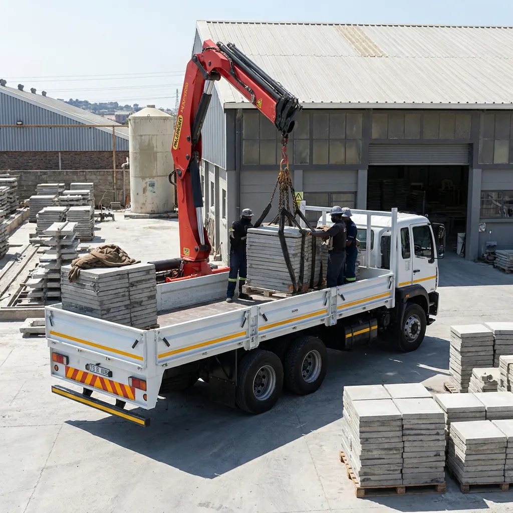 Paving slabs installed at a residential property