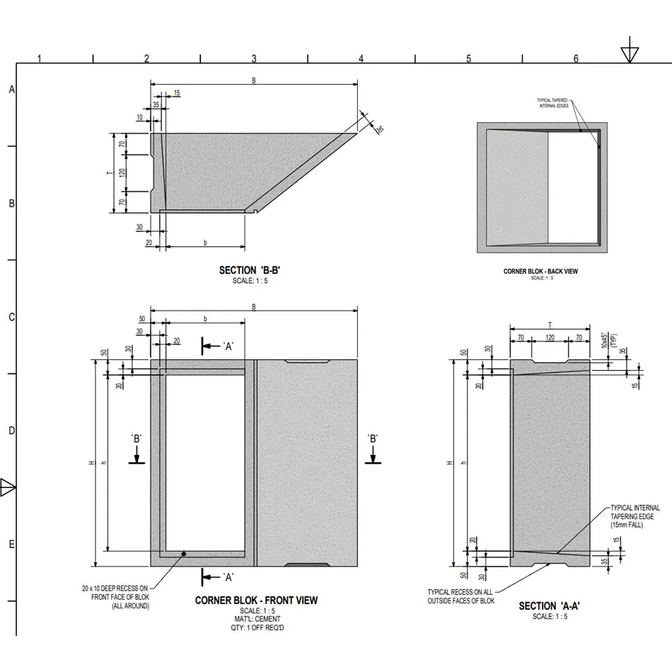 Square Corner BLOK – blueprint